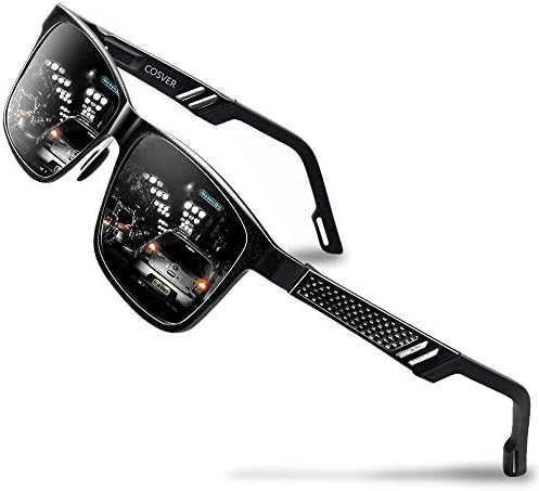 COSVER Men Polarized Sunglasses UV Protection Driving Sunglasses for Men Women Lightweight Outdoors Sunglasses