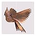 Ancient Graffiti Hanging Flamed Copper Cardinal Outdoor Decor