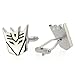 Sliver Transformer Decepticon Cufflinks