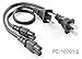 CablesOnline, 2-Pack 1ft 2-Prong Figure-8 Replacement Non-Polarized Computer Power Cord Cable, PC-10701-2