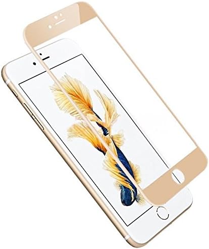 Iphone 7 Plus Screen Protector Glass, [2 Pack] Iphone 7 Plus Tempered Glass Screen Protector Full Coverage Screen Protector [9H Hardness] Anti-Scratch 3D Edge Screen Protector [Not Glass] (Golden)