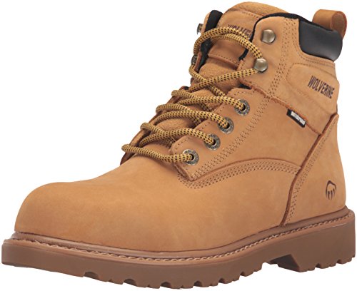 Wolverine Men's Floorhand 6 Inch Waterproof Soft Toe-M Work Boot, Wheat, 10 M US