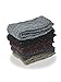 Eedor Womens 5 Pairs Winter Knitting Warm Wool Crew Socks,5 Pack_5 Colors,US women's shoe 6.5-9 (9.1