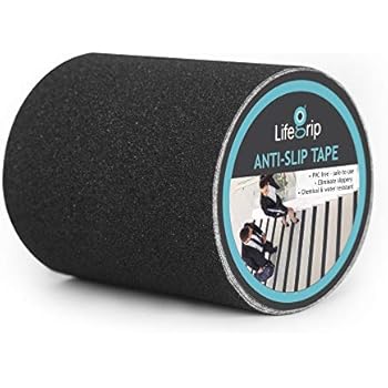 Anti Slip Traction Tape, 6 Inch x 30 Foot - Best Grip, Friction, Abrasive Adhesive for Stairs, Tread Step, Indoor, Outdoor (Tape, 6