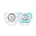 Ulubulu Holiday Pacifier, Christmas Snowman and Let it Snow, 6-18 Months