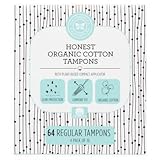 The Honest Company Organic Cotton Regular Tampons (64 count)