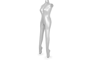 Newsmarts Inflatable Female Full Body Mannequin Dress Display Torso Dummy Model