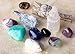 Premium Grade Crystals for Relaxation, Stress Relief, Anxiety, Sleep / 11 pc Calm Crystal Healing Set - Amethyst, Lepidolite, Fluorite, Smoky Quartz, Howlite, Sage & More + Info Guide/Gift Ready