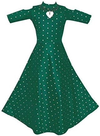 Fashion Dream Baby Girl Jacquard Silk Long Gown/Ethnic Dress