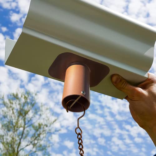 Sunflower Home and Garden 8 FT Decorative Iron Umbrella Rain Chains