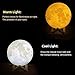 LOFTEK 7.1-inch 3D Moon Lamp, Cool Mood Lamp with Stand, Touch Control Night Light for Kids, 5V USB Fast Charging, Perfect Choice for Kids Lover Birthday Gifts (Warm and Cold Light)