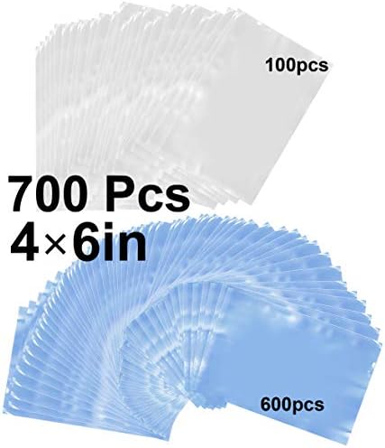 4x6 700pack Shrink Wrap Bags for Soaps, Candles, Jars and Small Gifts,Clear Heat Shrink Wrap/Shrink Film Wrap