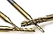 12 pcs Titanium Nose End Mill, AFUNTA 0.8-3.17 mm Engraving Bits CNC Rotary Burrs Set Tool Coat Carbide End Mill PCB Mould Plastic Fiber Carbon Hardwood, 1/8'' Shank
