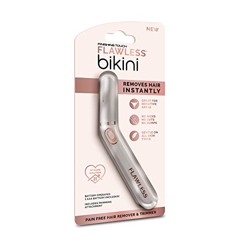 Finishing Touch Flawless Bikini Shaver and Trimmer Hair Remover for Women, Dry Use Electric