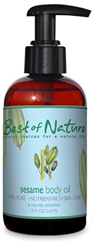 Sesame Body Oil - 8 oz - 100% Pure & Natural