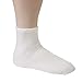 Debra Weitzner Diabetic Ankle Socks Mens Womens Non-binding Socks Loose Fit 12 Pairs White