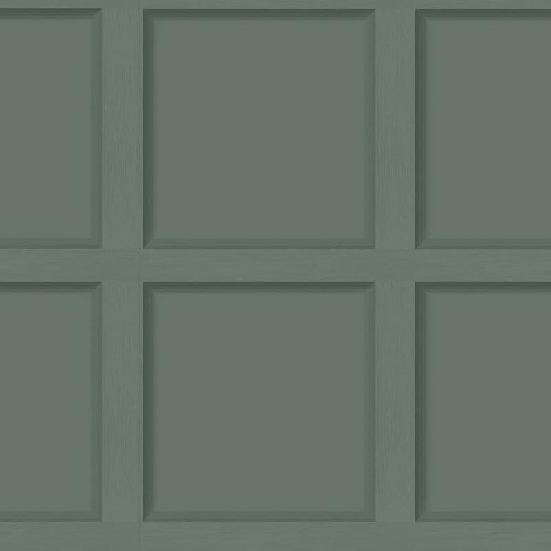 Holden Decor Modern Wood Panel 3D Effect Wallpaper Green 10m Roll