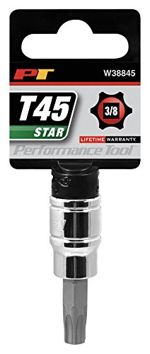 Performance Tool W38845 T-45 Star Bit Socket, 3/8" Drive