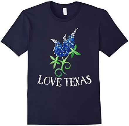 Mens Love Texas t-shirt Texas bluebonnets art tee shirt texan  XL Navy