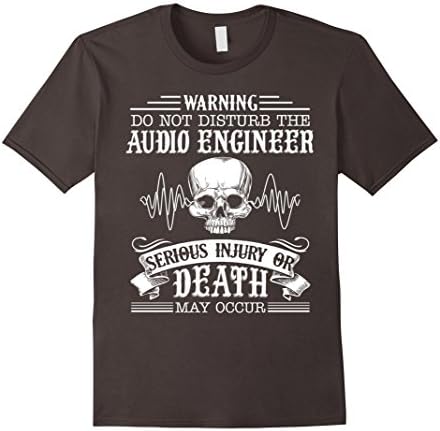 Men's Audio Engineer Shirt - Do Not Disturb The Audio Engineer Tee Small Asphalt