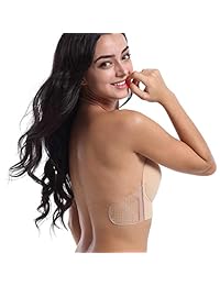 Titu Sexy V Shape Sticky Bra - Sujetador sin tirantes autoadhesivo invisible push up para mujer