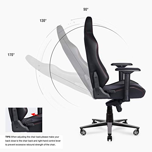 GTRACING Gaming Chair 350 lb Weight Capacity Big and Tall High Back