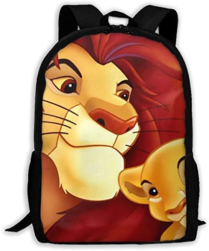 Lion King School Backpack Lunch Bag Set School Bag Boys&Girls Bookbag Travel Daypack