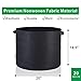 TopoGrow 24-Pack 20 Gallon Grow Bags Black Fabric Round Aeration Pots Container for Nursery Garden and Planting Grow (20 Gallon, Black(24-Pack))thumb 1