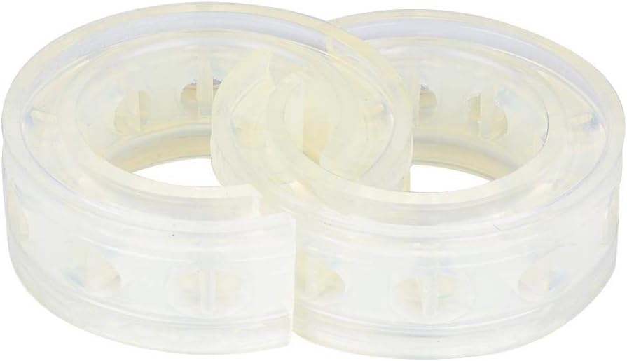 Car Shock Absorber 2pc Transparent Buffer Spring Bumper Cushion (E)