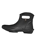 Bogs womens Patch Ankle Waterproof Garden,Black,9 M