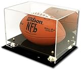 Deluxe UV Acrylic Full Size Football Display Case with Mirror