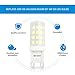 Seealle G9 LED Bulb Non-Dimmable, 4W G9 LED Light, Daylight White 5000K, 40W Halogen Equivalent, Bi Pin Base,AC120V(Pack of 6)