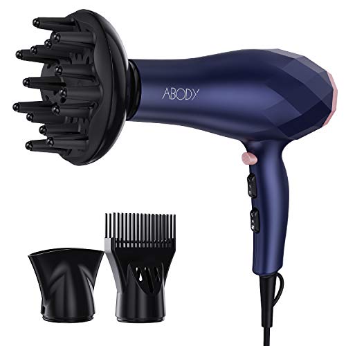 1875W Professional Hair Dryer, Negative Ion Blow Dryer 2 Speed and 3