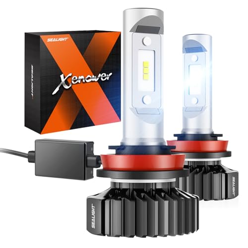 H11/H8/H9 LED Headlight Bulbs Conversion Kit, DOT Approved, SEALIGHT X1
