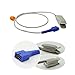 Denshine® Compatible Fit for Nellcor Spo2 sensor, Adult Finger Clip Oximax sensor, 1m 9 pins