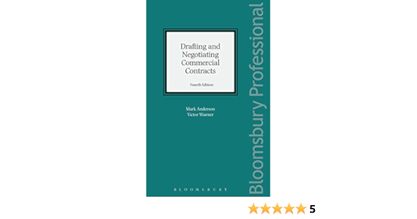 Drafting And Negotiating Commercial Contracts Fourth Edition Kindle Edition By Anderson Mark Warner Victor Professional Technical Kindle Ebooks Amazon Com