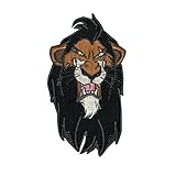 Disney Villain Scar Iron-On Patch Cool Kids Lion King DIY Craft Apparel Applique