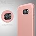 S7 edge Case,Galaxy S7 edge Case,SLMY(TM) [Colorful Series] Hard PC Shell and Soft Silicone Hybrid 3 in 1 Pieces Shockproof Anti-Scratch Combo Cover For Samsung Galaxy S7 edge Rose Gold