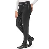 Collections Etc Slimming Denim Elastic Waist Pull On Stirrup Pant