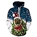 Tungly Unisex 3D Digital Printing Big Size Hoodies with Pockets.