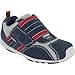 pediped Flex Adrian Sneaker (Toddler/Little Kid),Navy/Grey/Red,24 EU (7.5-8 M US Toddler)