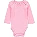 Wan-A-Beez 4 Pack Baby Girls' and Boys' Long Sleeve Bodysuits (3-6 Months, Pointelle)