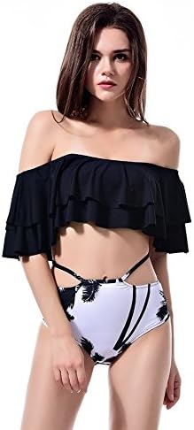 Women's Off Shoulder Flounce Bikini Swimsuit