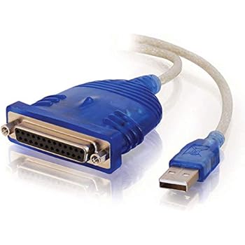 C2G 16899 USB to DB25 Parallel Printer Adapter Cable, Beige (6 Feet, 1.82 Meters)