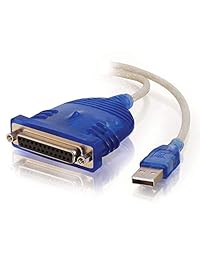 C & E USB a Paralelo IEEE 1284 Impresora Adaptador Cable PC, Beige