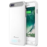 iPhone 7 Plus Battery Case, Trianium Atomic Pro iPhone Portable Charger iPhone 7 Plus 2016 Charging Case [White/Grey] 4200mAh Extended Battery Pack Power Cases Juice Bank [Apple Certified Part]