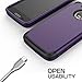 SKYLMW Moto G5 Plus Case, Three Layer Heavy Duty High Impact Resistant Hybrid Protective Cover Case for Moto G Plus (5th Generation),Purple/Black