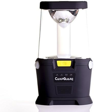 CampGuard LED Camping Lantern with Auto Motion and Auto Motion with Alarm sensing detection and Rugged rubber coated protection