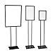 SOURCEONE.ORG Source One Deluxe 22 x 28 or 11 x 17 or 8 1/2 x 11 Inch Floor Standing Sign Holders Multiple Colors Black, White & Gray Heavy Duty Weighted