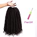 3 Packs Marley Braid Hair Extensions, Afro Kinky Curly Bulk Twist Crochet Braids Hair Extensions for Women (18